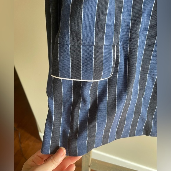 Circolo 1901 Blue Striped cotton Blazer - Picture 4 of 9
